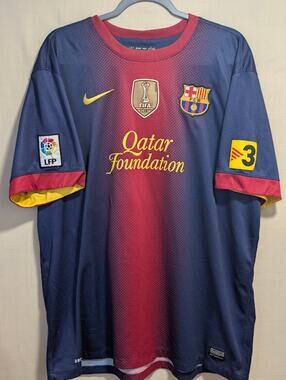 Barcelona Iniesta CWC Vintage Jersey 2XL